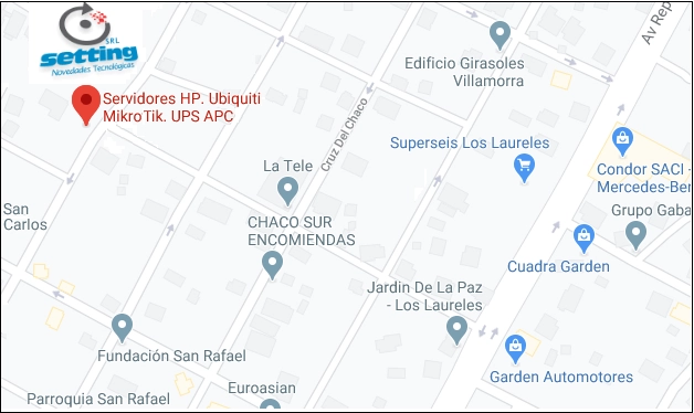 Ubicación Setting SRL - Venta de Servidores HP en Asunción